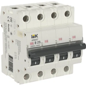 IEK ARMAT Автоматический выключатель M06N 4P B 25А - AR-M06N-4-B025 IEK ARMAT Автоматический выключатель M06N 4P B 25А - AR-M06N-4-B025