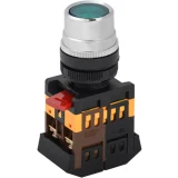 IEK Кнопка ABLF-22 зеленый d=22мм неон/240В 1з+1р
