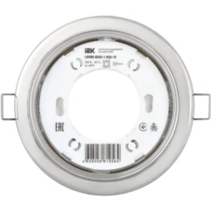 IEK Светильник встраиваемый под лампу GX53 хром (10шт/упак) - LUVB0-GX53-1-K23-10 IEK Светильник встраиваемый под лампу GX53 хром (10шт/упак) - LUVB0-GX53-1-K23-10