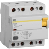 IEK Выключатель дифференциальный (УЗО) ВД1-63 4Р100А 100мА