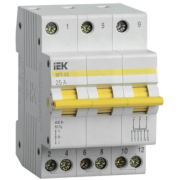 IEK Выключатель-разъединитель трехпозиционный ВРТ-63 3P 25А