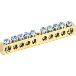 IEK Шина PEN "земля-ноль" 8х12мм 10/1 (10групп/крепеж по центру) - YNN20-10-100 IEK Шина PEN "земля-ноль" 8х12мм 10/1 (10групп/крепеж по центру) - YNN20-10-100