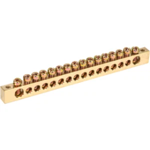 IEK Шина PEN "земля-ноль" 8х12мм 16/2 (16групп/крепеж по краям) - YNN21-16-100 IEK Шина PEN "земля-ноль" 8х12мм 16/2 (16групп/крепеж по краям) - YNN21-16-100